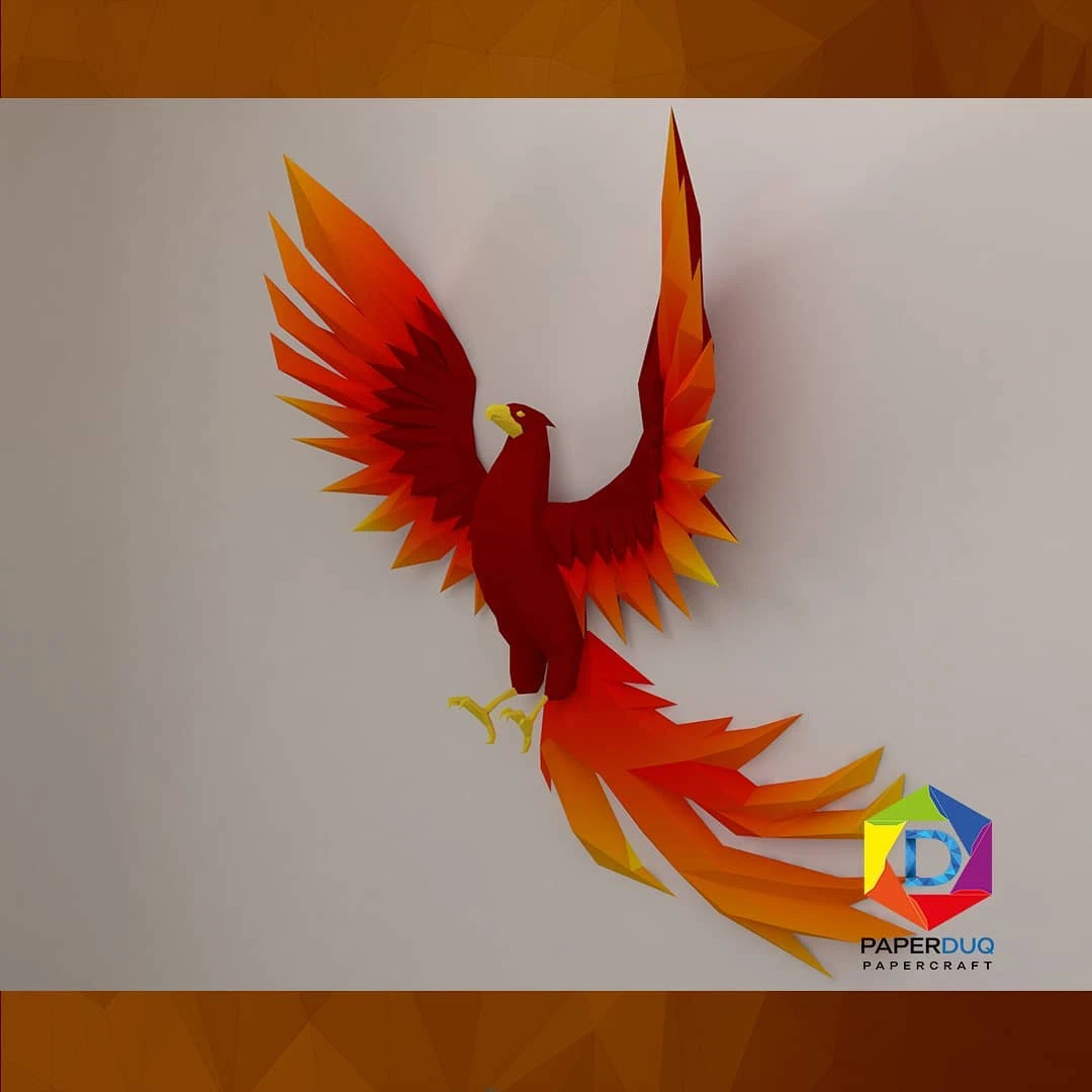 Phoenix *Plantilla Papercraft PDF - PDF Papercraft Template*