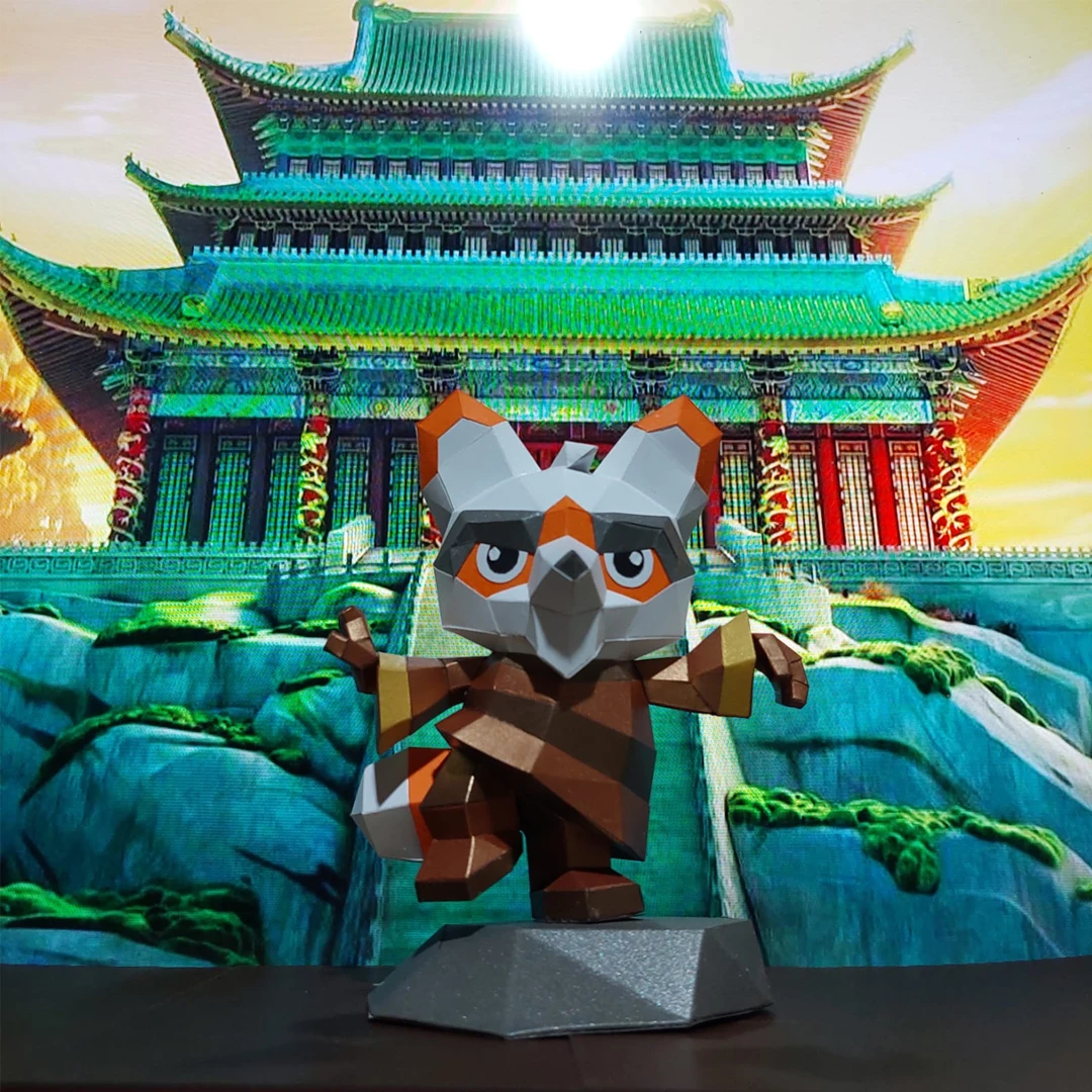 Kung Fu Panda: Master Shifu Low Poly Papercraft