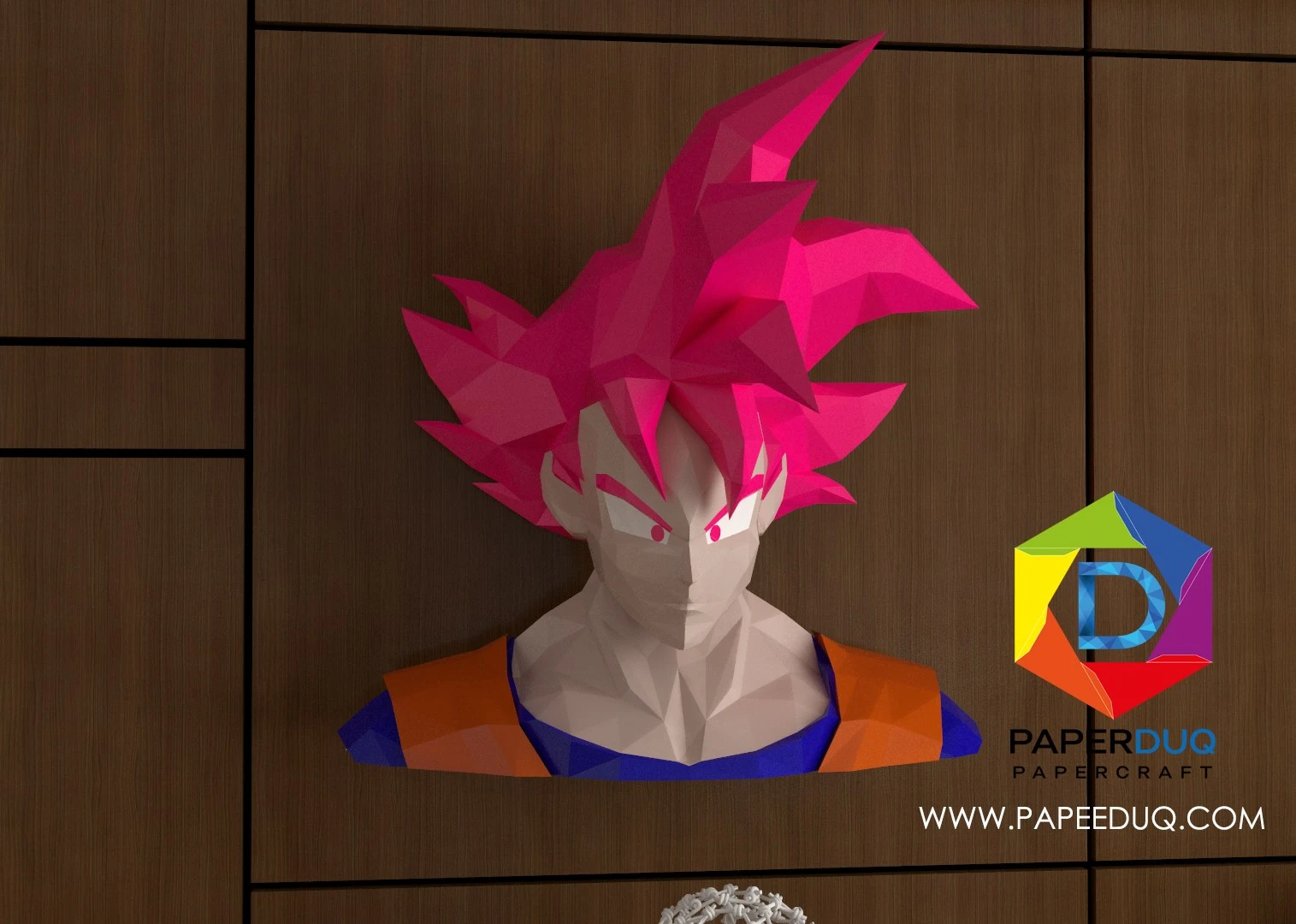 Son Goku God, Dragon Ball *Plantilla Papercraft PDF - PDF Papercraft Template*