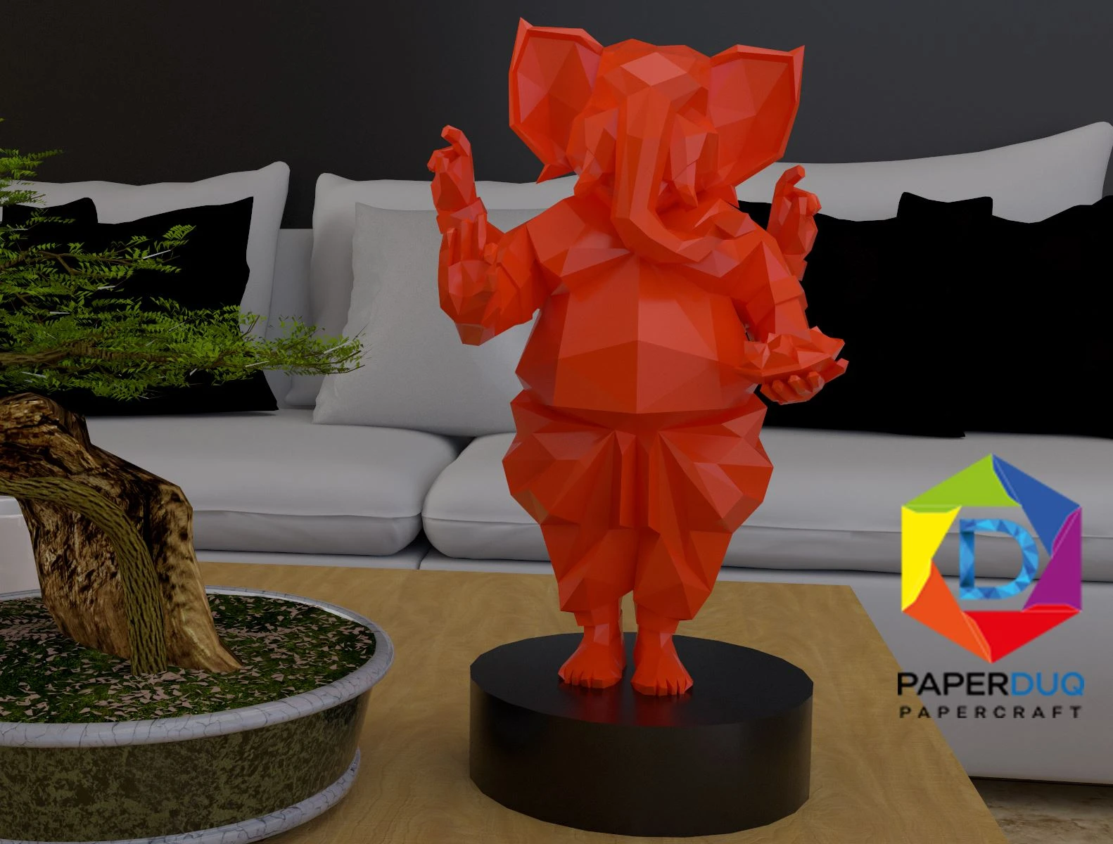 Ganesha *Plantilla Papercraft PDF - PDF Papercraft Template*