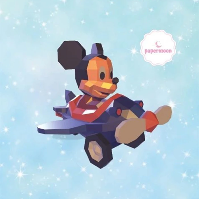 #1 Train Disney: Mickey Baby Low Poly Papercraft