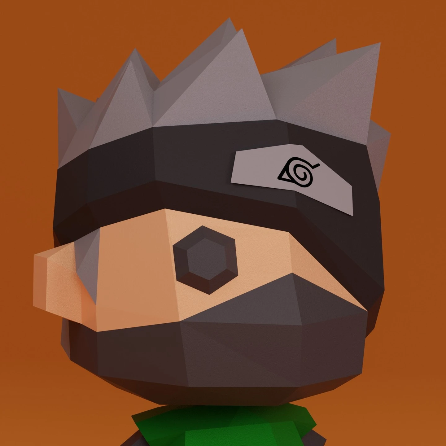 Kakashi Hatake 3D Digital Template PDF | DIY Papercraft | Naruto | Instant Download |