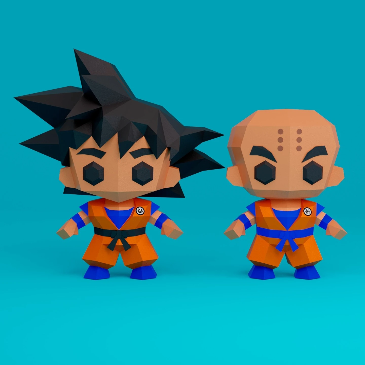 Son Goku 3D Digital Template PDF | DIY Papercraft | Dragon Ball | Instant Download |