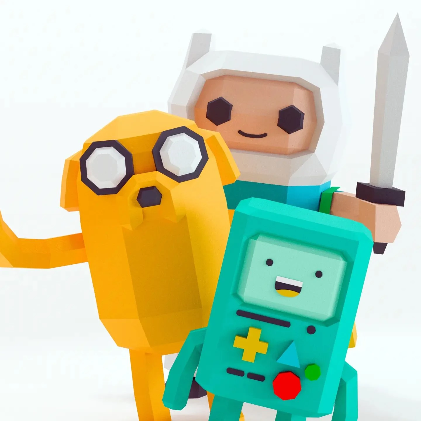 BMO 3D Digital Template PDF | DIY Papercraft | Adventure Time | Instant Download |