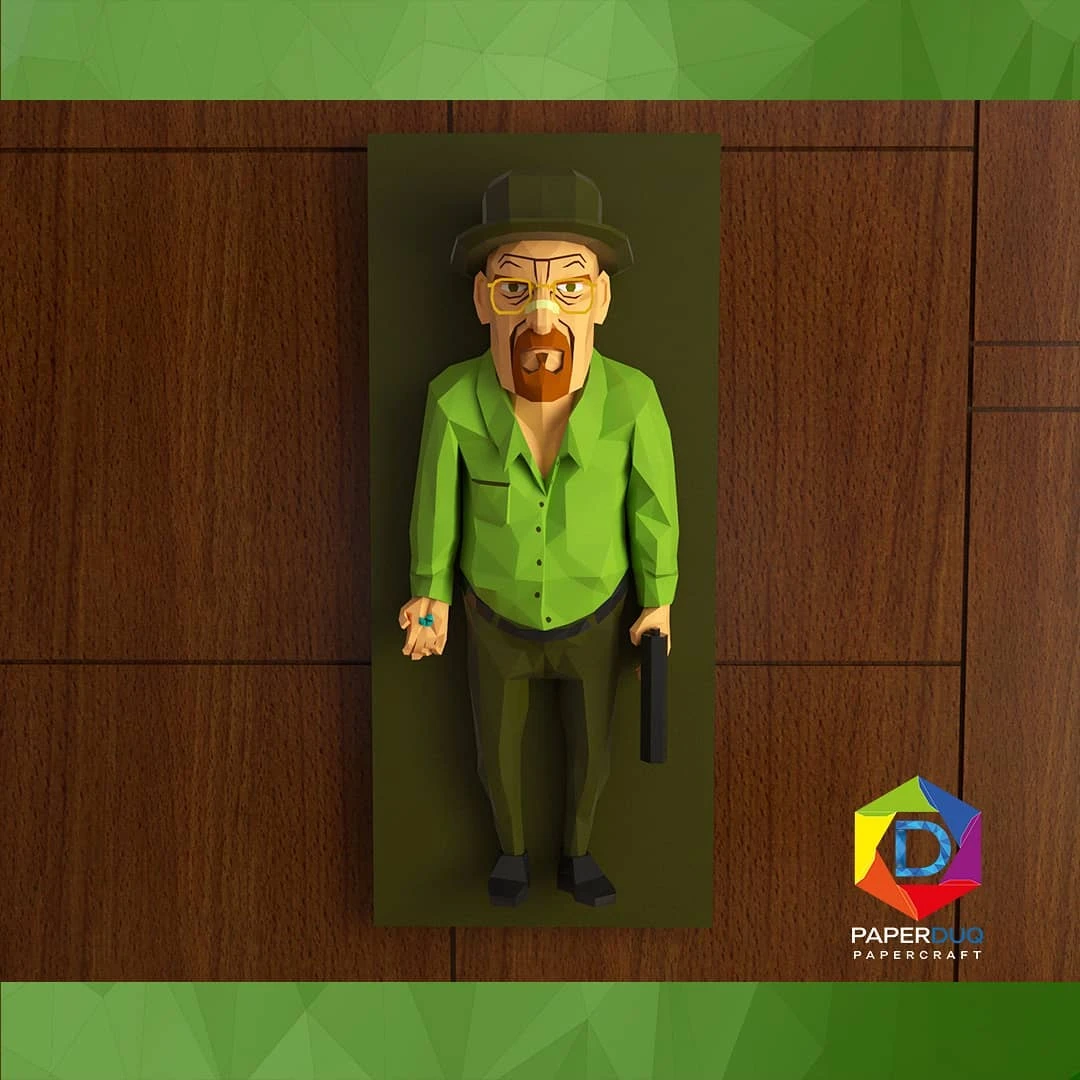 Walter White, Heisenberg, Breaking Bad *Plantilla Papercraft PDF - PDF Papercraft Template*