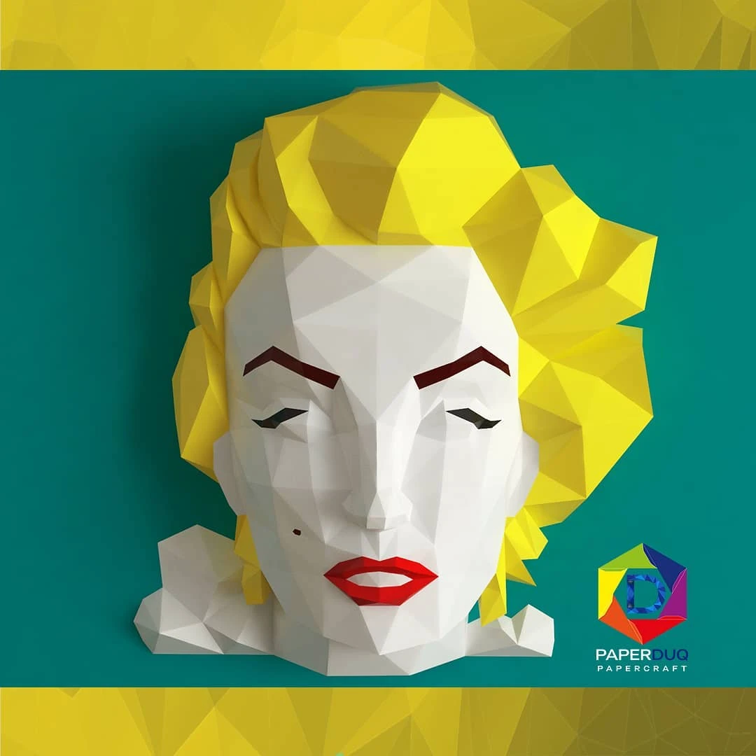 Marilyn Monroe *Plantilla Papercraft PDF - PDF Papercraft Template*