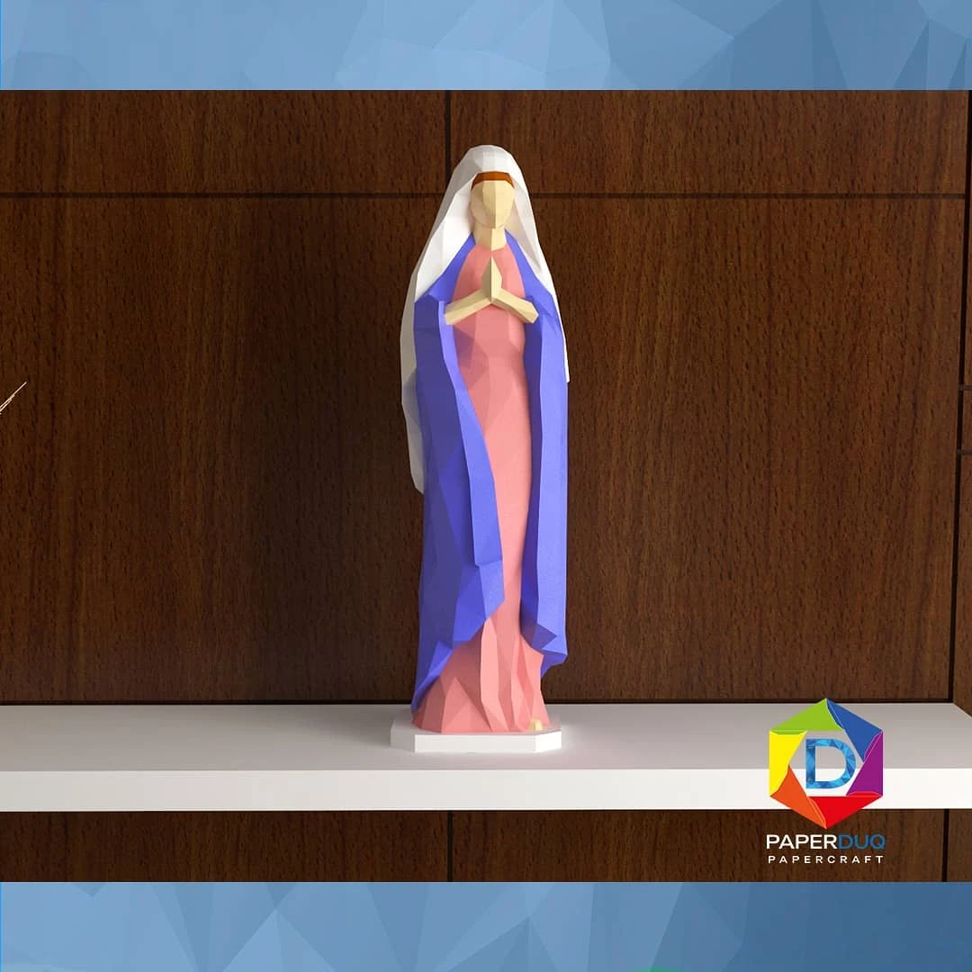 Virgen Maria *Plantilla Papercraft PDF - PDF Papercraft Template*