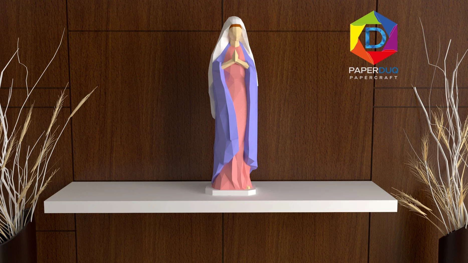 Virgen Maria *Plantilla Papercraft PDF - PDF Papercraft Template*