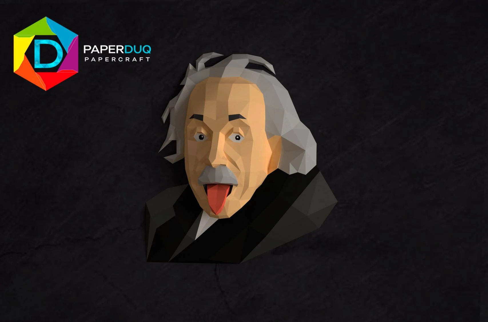 Albert Einstein *Plantilla Papercraft PDF - PDF Papercraft Template*