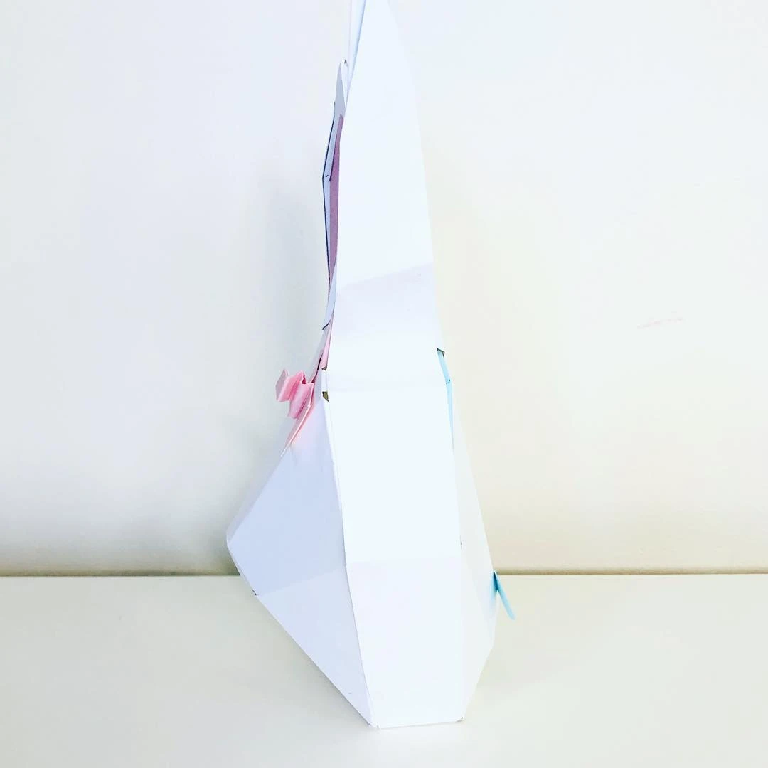 Mr Mrs Bunny papercraft. You get PDF digital file templates and instructions for these DIY modern paper sculpture.