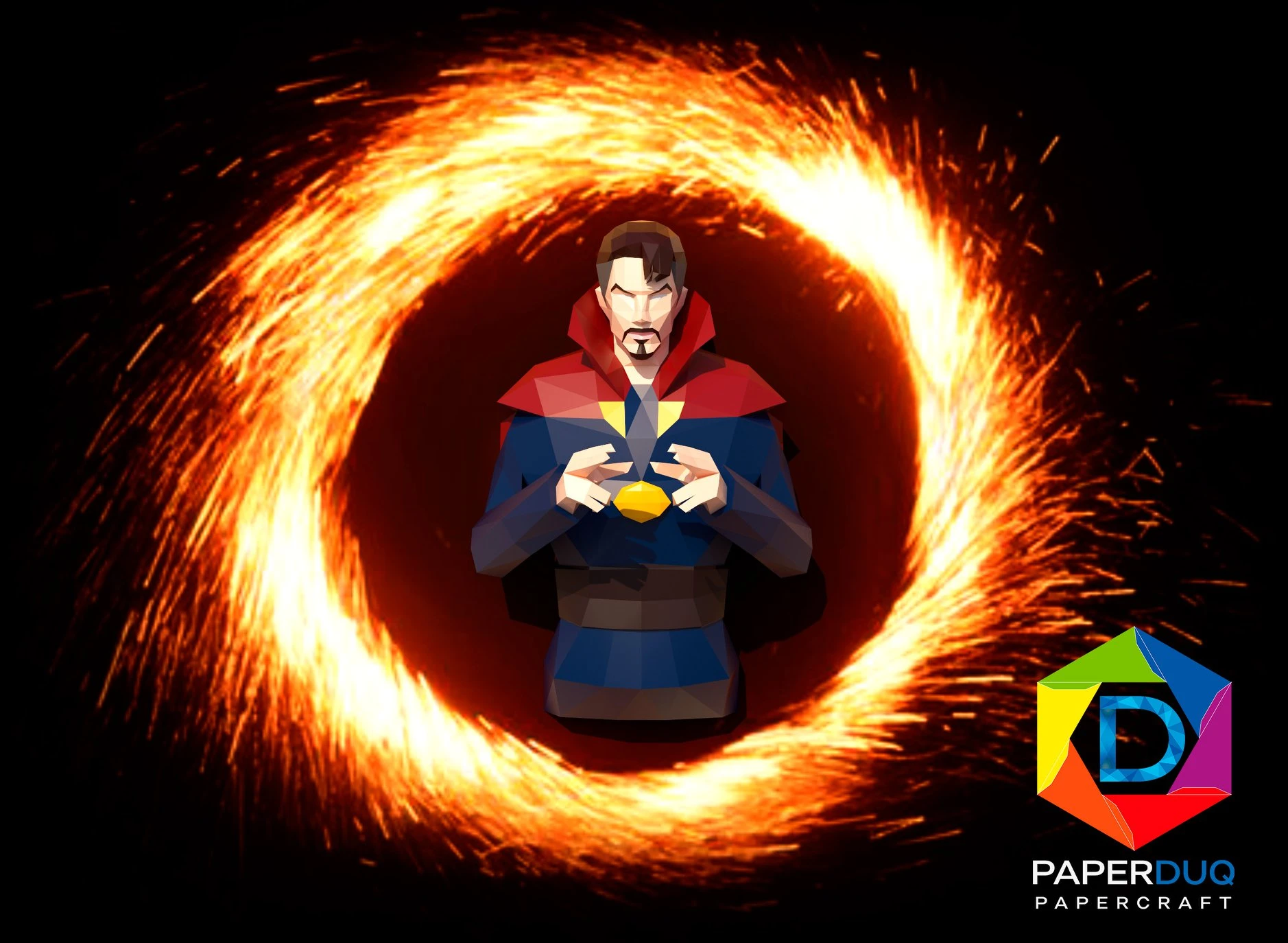 Doctor Strange, Dr. Strange *Plantilla Papercraft PDF - PDF Papercraft Template*