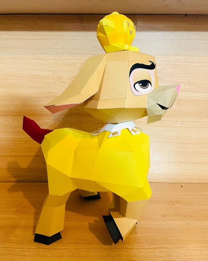 Wish Valentino Low poly Papercraft | OchkoArtDesign