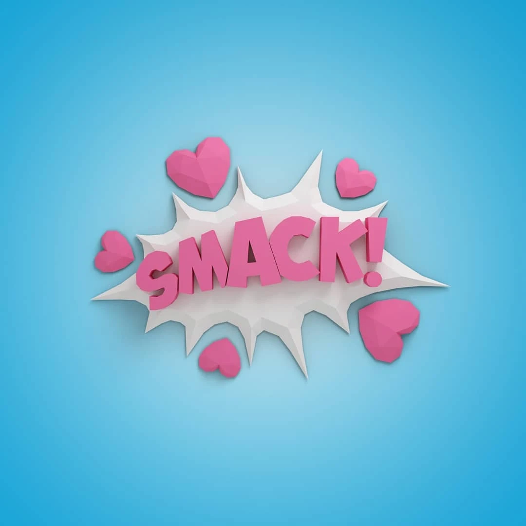 Smack Comics Pop Art Papercraft 3D DIY low poly paper crafts wall hanging model template