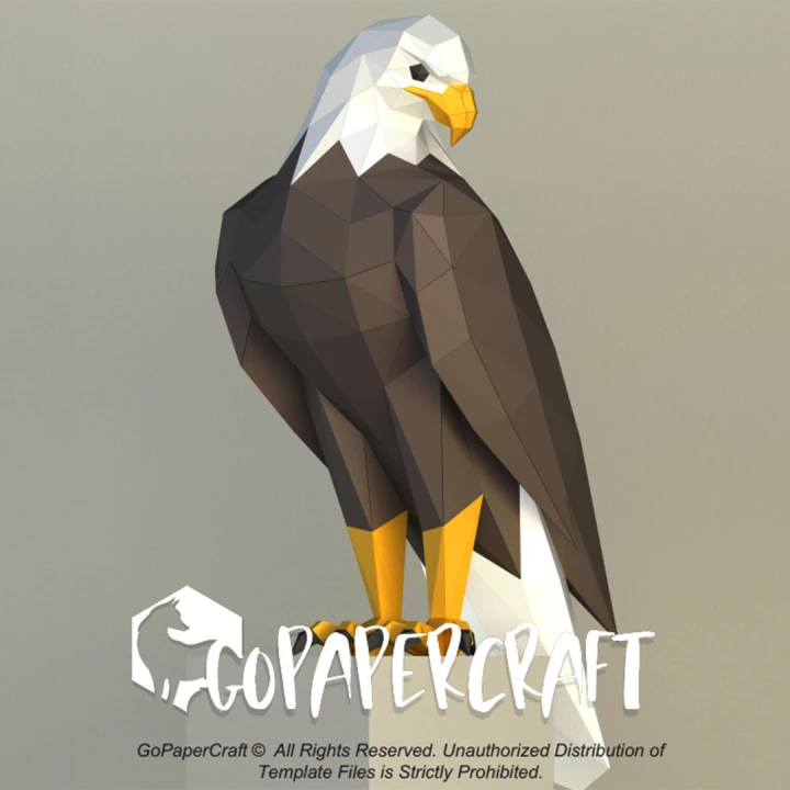 3D papercraft DIY The Eagle Low Poly GoPapercraft 3D papercraft DIY The Eagle Low Poly GoPapercraft