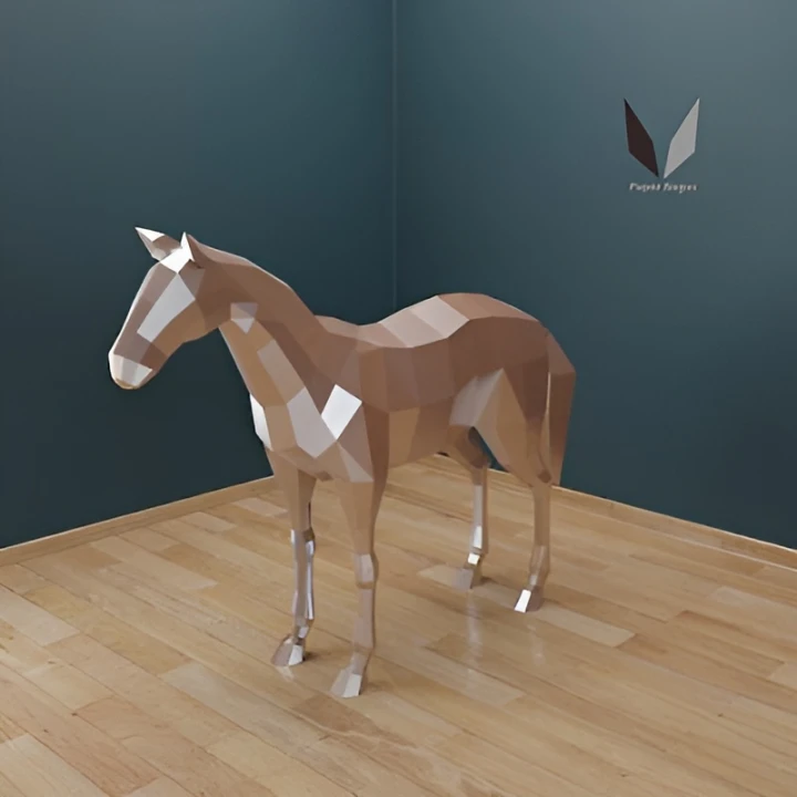 Horse 3D papercraft | DIY paper sculpture | Paper model pattern | Do it ...