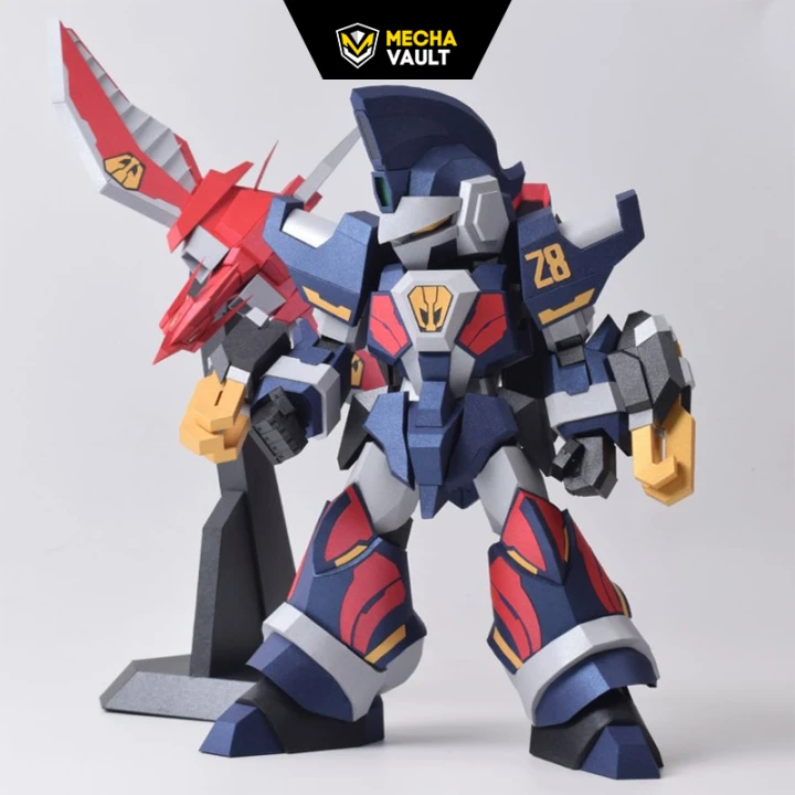 SD Tetsujin 28FX Papercraft, CREAMBREAD, High Quality PDF Files, Robot 3D Model SD Tetsujin 28FX Papercraft, CREAMBREAD, High Quality PDF Files, Robot 3D Model