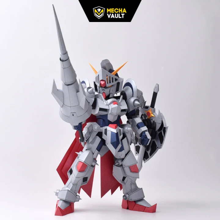 SD RZ008 Knight Gundam Papercraft, CREAMBREAD, High Quality PDF Files, Robot 3D Model SD RZ008 Knight Gundam Papercraft, CREAMBREAD, High Quality PDF Files, Robot 3D Model