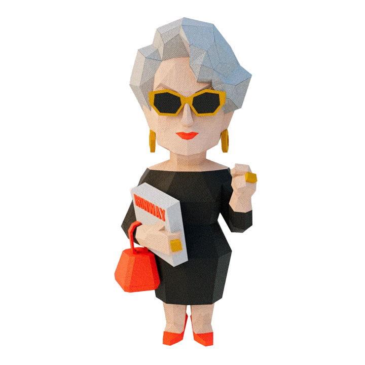 The Devil Wears Prada Miranda Priestly Low Poly Papercraft