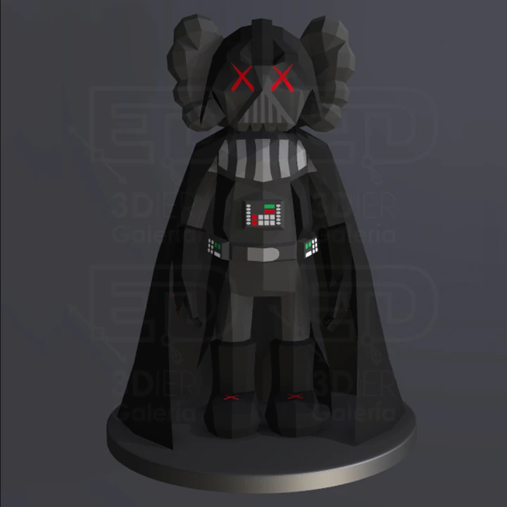 Kaws Darth Vader PDF Papercraft Templates, Paper Art and Craft for Home Decor, DIY, 3DIER, PDF Patterns, Papercraft Templates, Low Poly Kaws Darth Vader PDF Papercraft Templates, Paper Art and Craft for Home Decor, DIY, 3DIER, PDF Patterns, Papercraft Templates, Low Poly