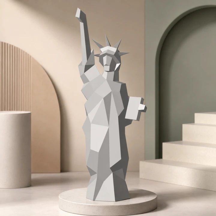Statue of Liberty Papercraft, Lowpoly Papercraft, Fovea - Papercraft - Nonitt