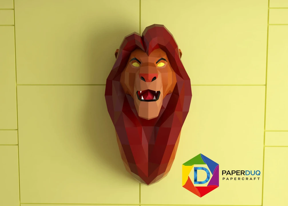 Simba Desing, The Lion King *Plantilla Papercraft PDF - PDF Papercraft Template*
