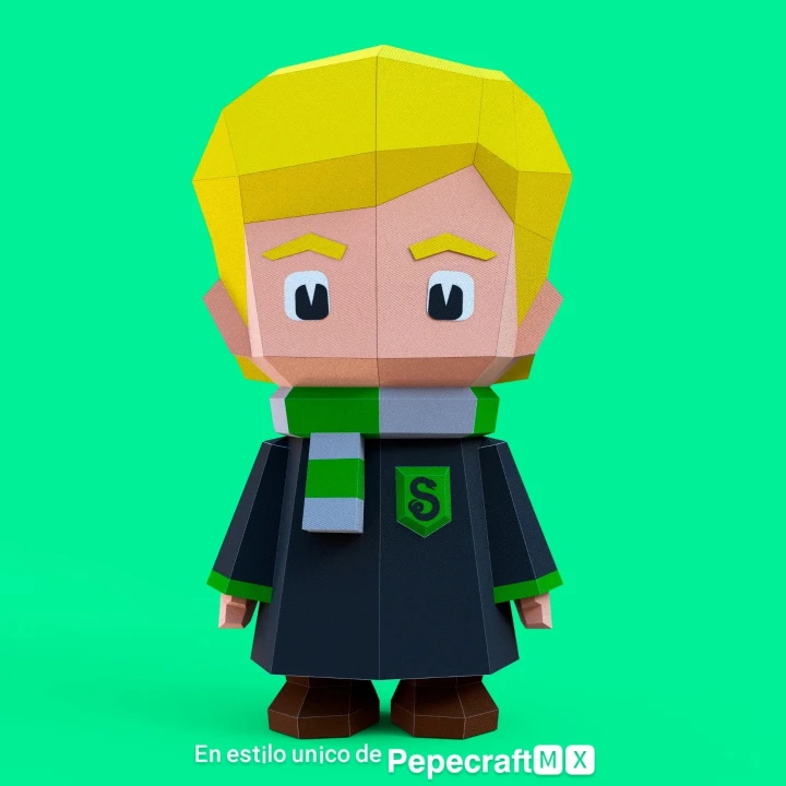 Draco Malfoy 3D Digital Template PDF | DIY Papercraft | Harry Potter | Instant Download |