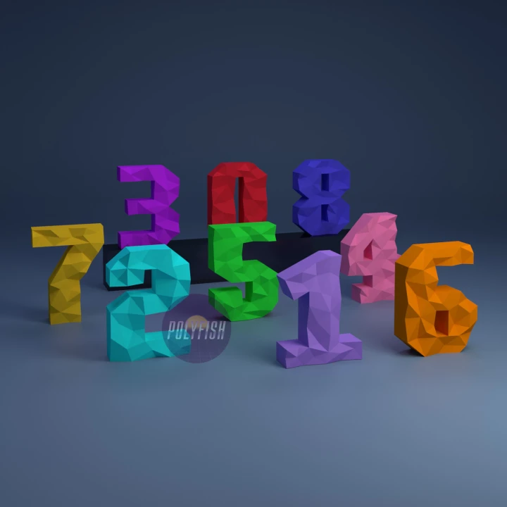 Polygonal Numbers ,Polygonal Digits PDF Template, Low Poly, Paper Sculpture, DIY, Pepakura Pattern, Handmade, Papercraft, Lowpoly, Lowpoly Papercraft Polygonal Numbers ,Polygonal Digits PDF Template, Low Poly, Paper Sculpture, DIY, Pepakura Pattern, Handmade, Papercraft, Lowpoly, Lowpoly Papercraft