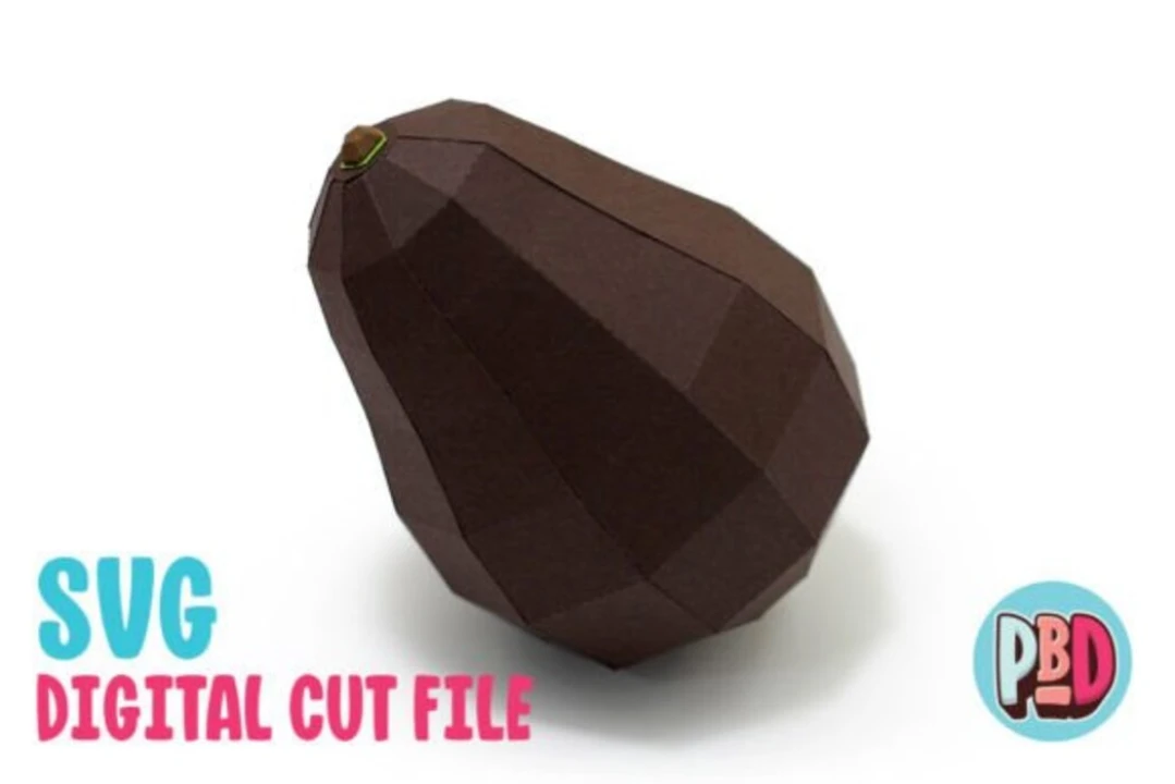 Avocado 3D Papercraft