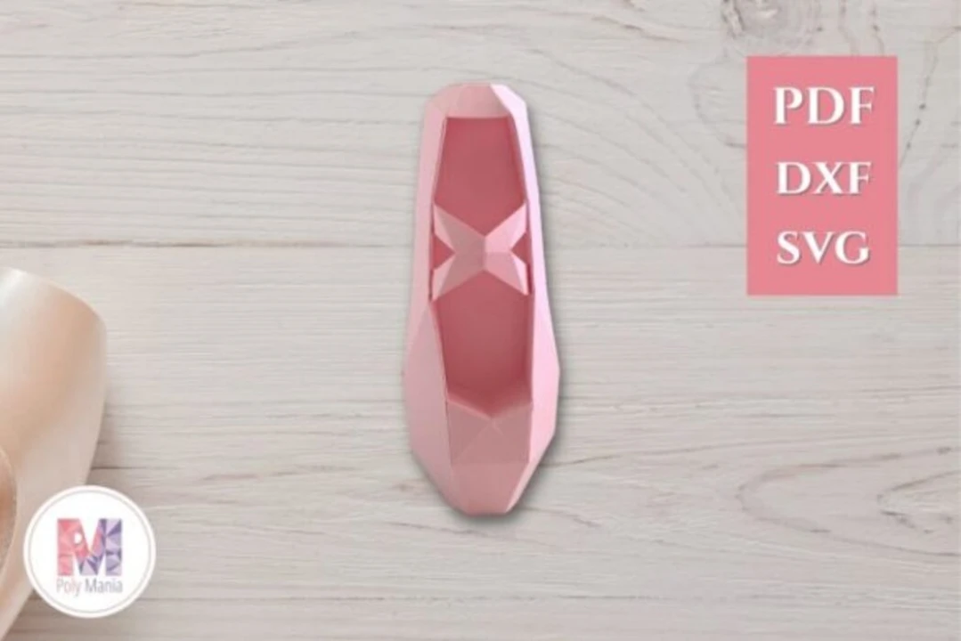 Ballet Shoe 3D Papercraft – DIY Ballerina Home Decor (Digital File)