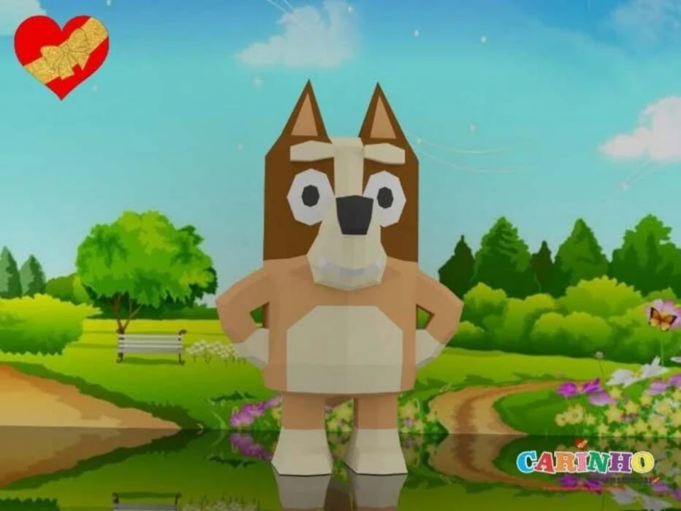 Bingo Low Poly Papercraft