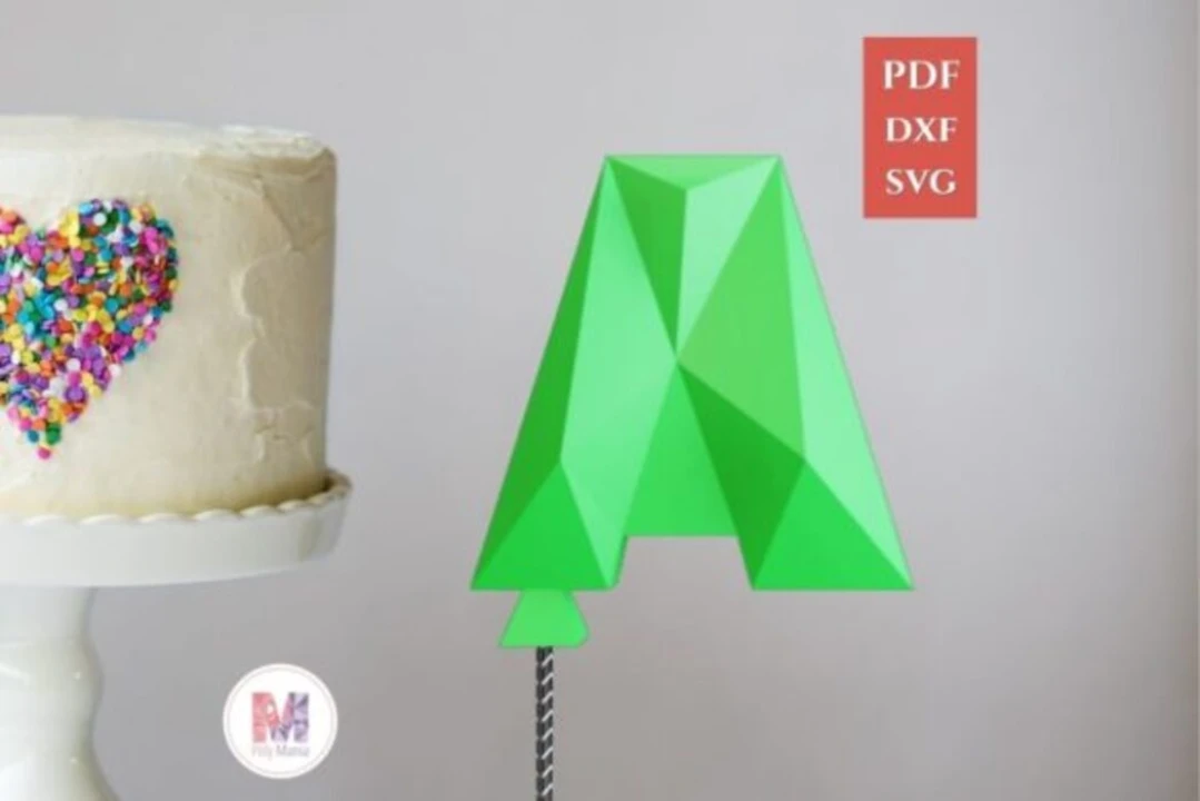 Cake topper Letter A