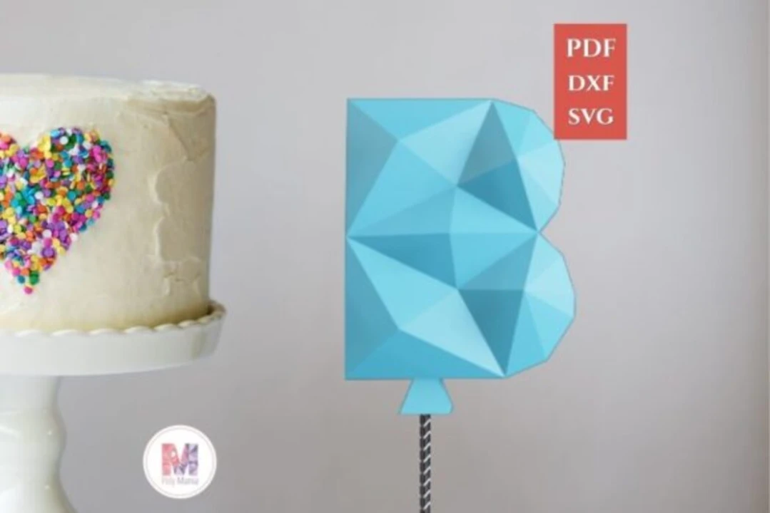 Cake Topper Letter B