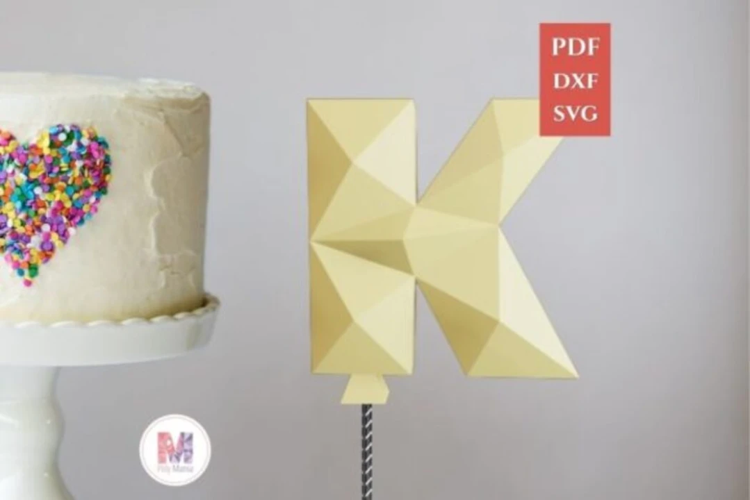 CAKE TOPPER LETTER K