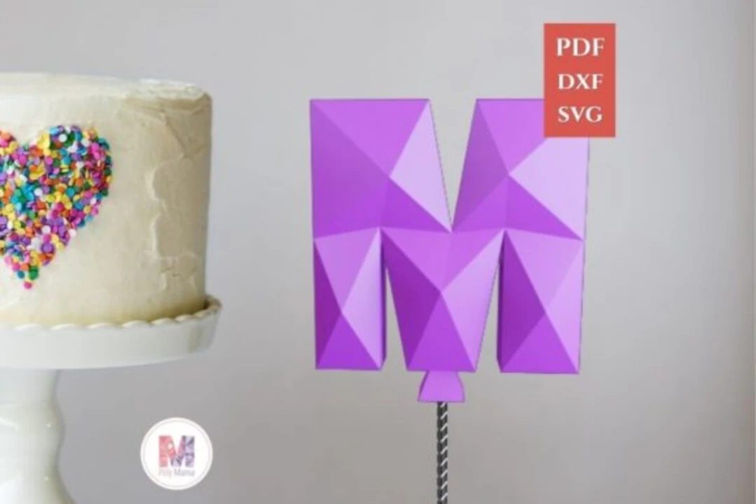 CAKE TOPPER LETTER M