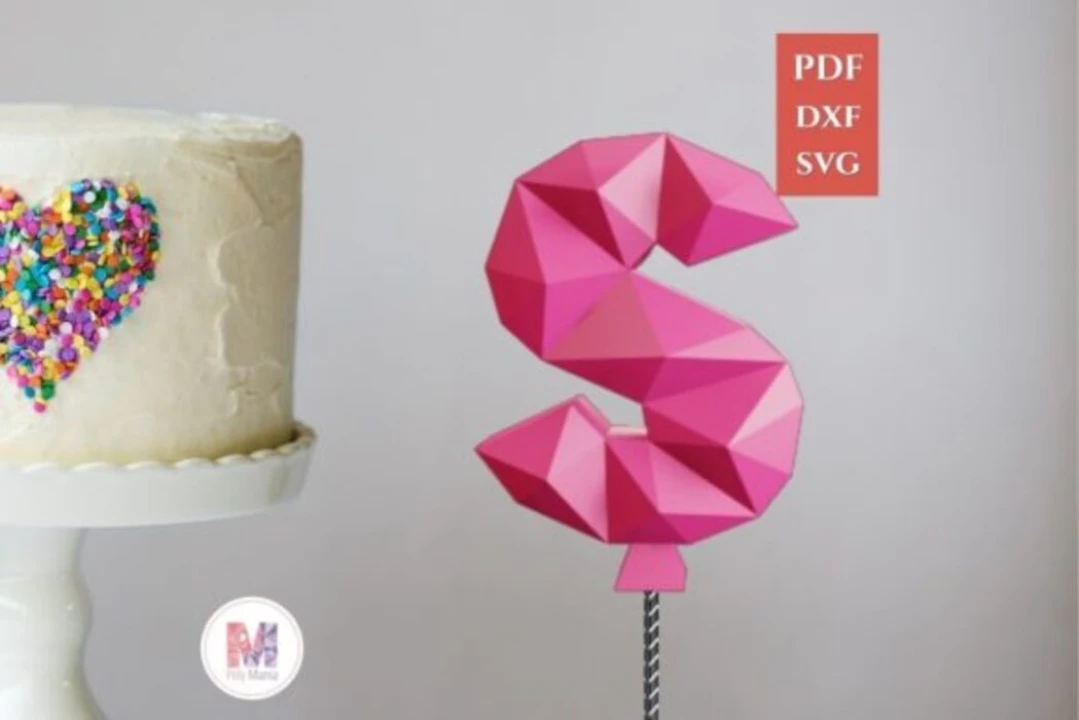 CAKE TOPPER LETTER S