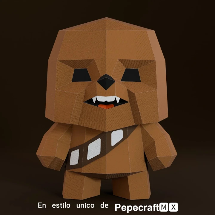 Chewbacca 3D Digital Template PDF | DIY Papercraft | Star Wars | Instant Download |