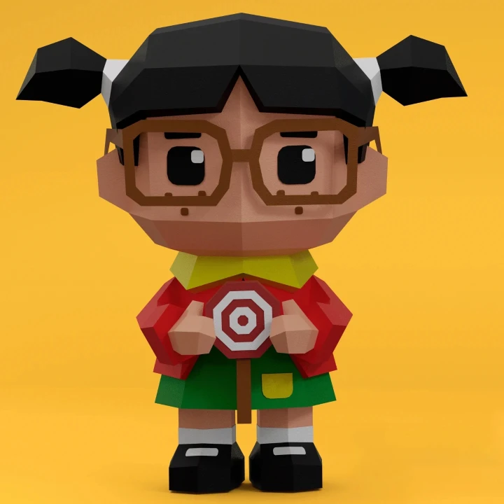Chilindrina 3D Digital Template PDF | DIY Papercraft | El Chavo | Instant Download | Chilindrina 3D Digital Template PDF | DIY Papercraft | El Chavo | Instant Download |