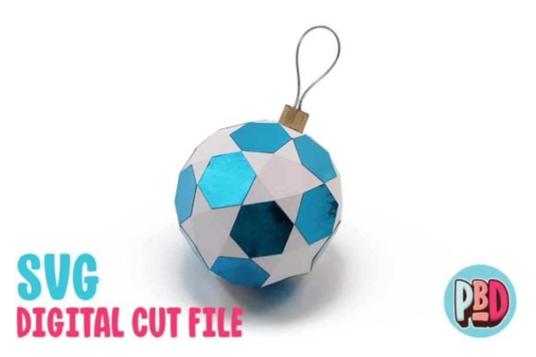 Christmas Ornament 3D Papercraft SVG