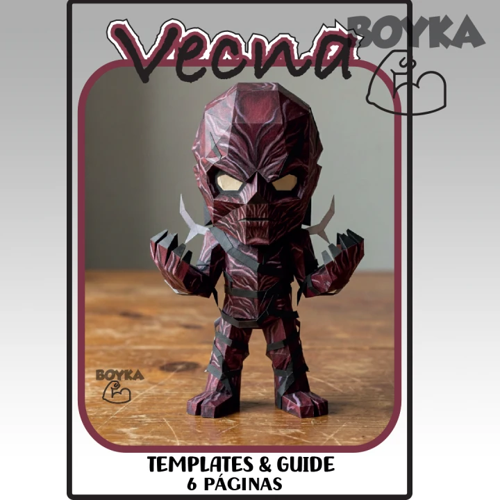 Vecna Stranger Things Low Poly Papercraft Templates Gift DIY Decoration BOYKA