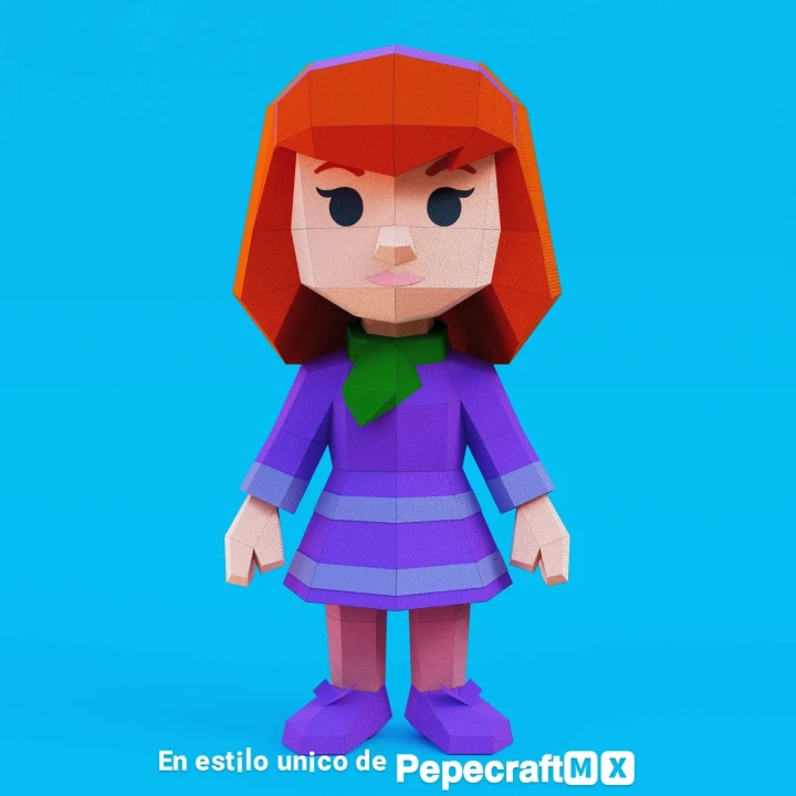 Daphne 3D Digital Template PDF | DIY Papercraft | Scooby-Doo | Instant Download |