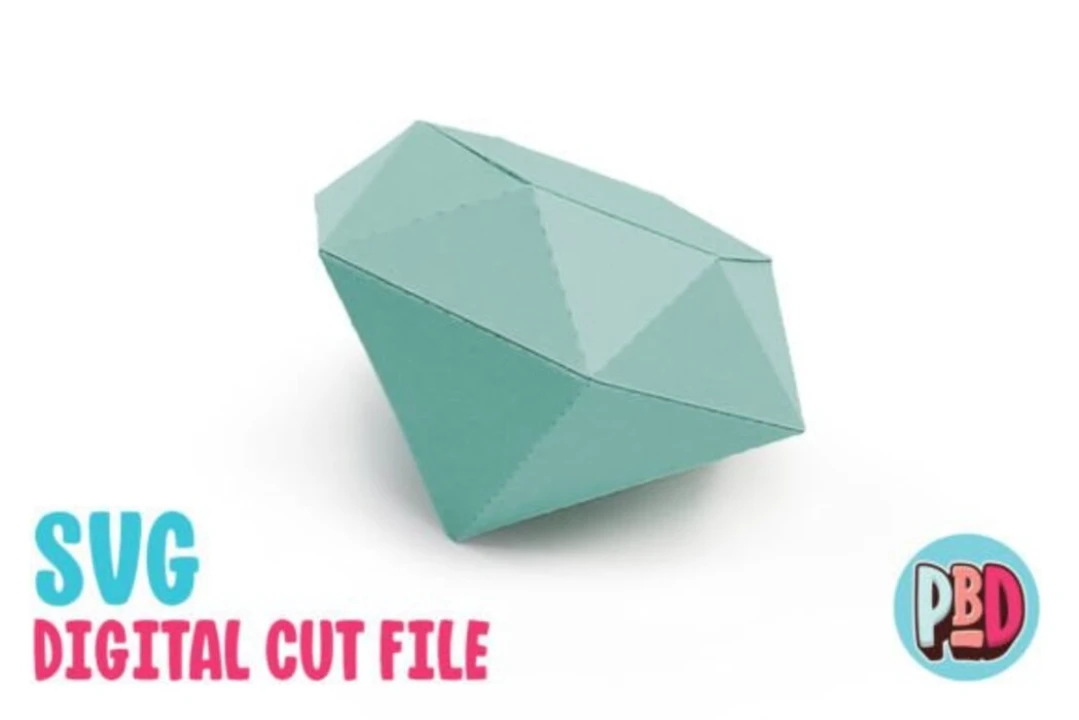 Diamond 3D Papercraft SVG