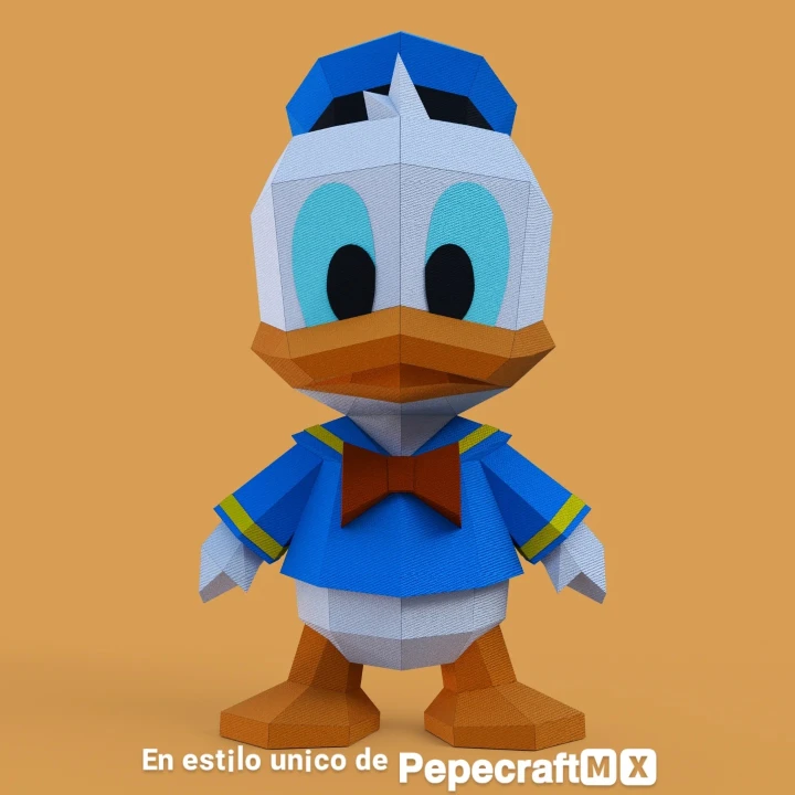 Donald Duck 3D Digital Template PDF | DIY Papercraft | Disney | Instant Download |