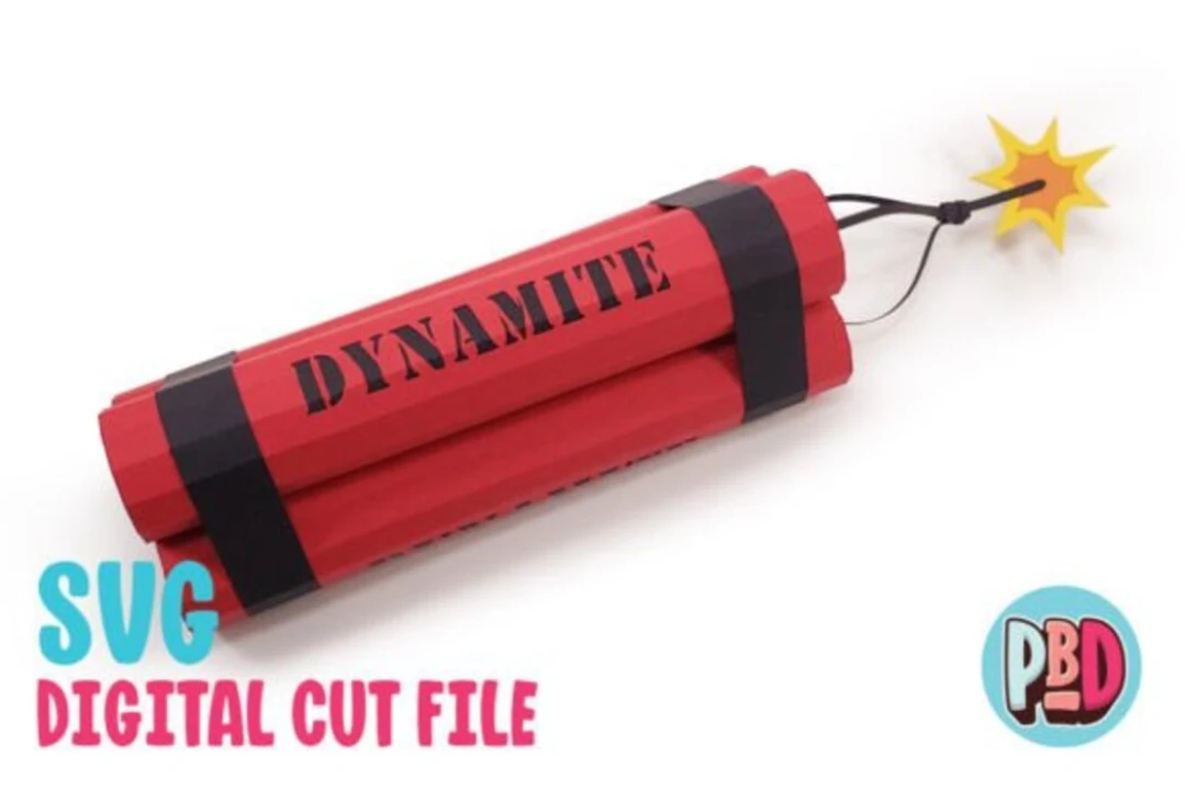 Dynamite 3D Papercraft SVG