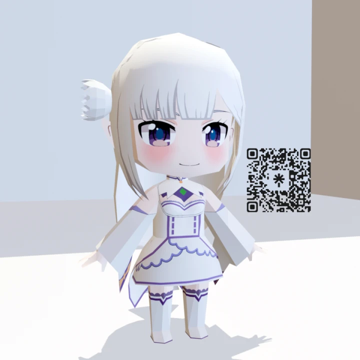 [Re Zero] Emilia Papercraft