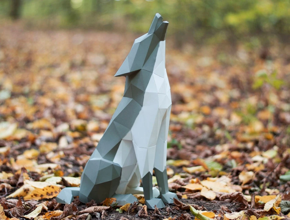 Wolf DIY papercraft PDF template