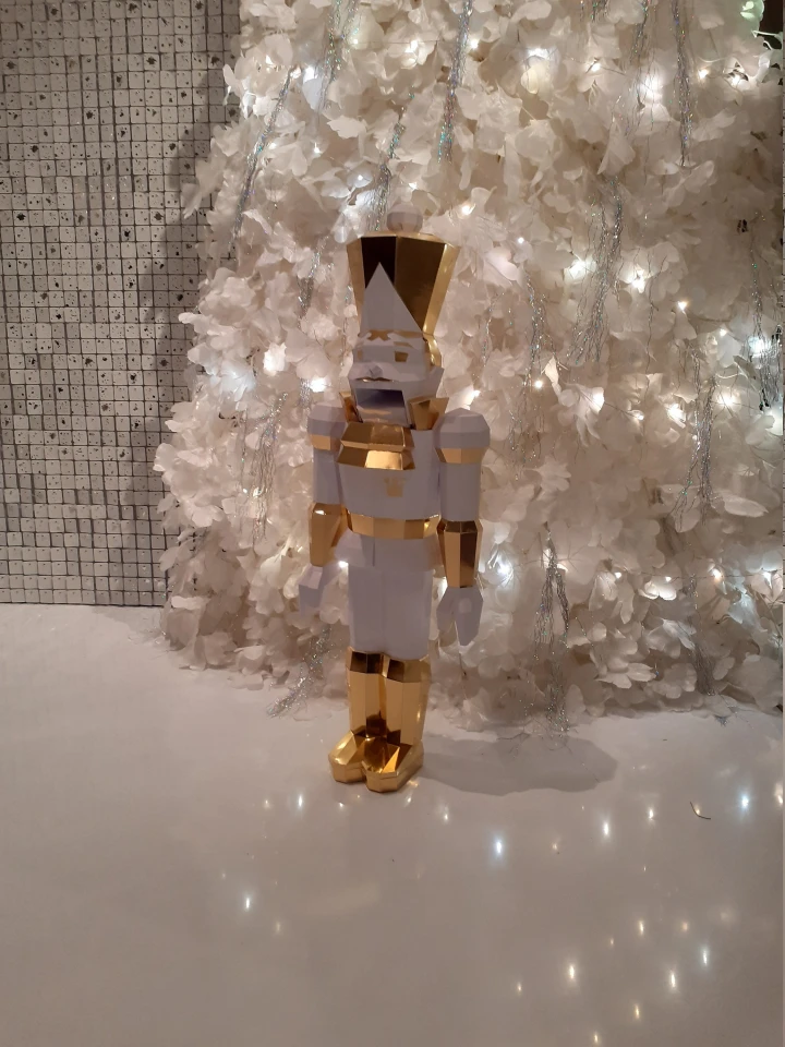 DIY Papercraft Nutcracker Sculpture: 3D Low Poly Pepakura Pattern (PDF)