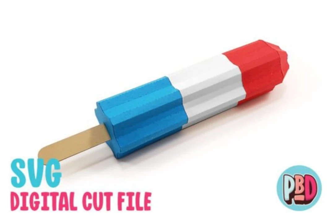 Firecracker Popsicle 3D Papercraft SVG