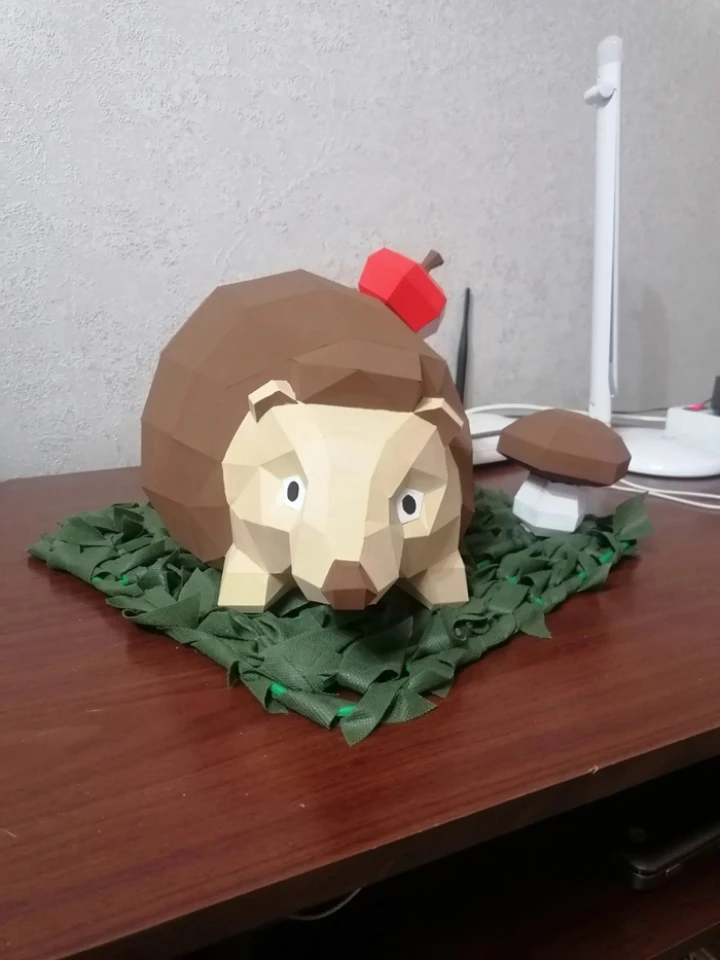 Hedgehog Papercraft Template - Low Poly, Pepakura PDF, DIY Handmade, Home Decoration, Creative Gifts Hedgehog Papercraft Template - Low Poly, Pepakura PDF, DIY Handmade, Home Decoration, Creative Gifts