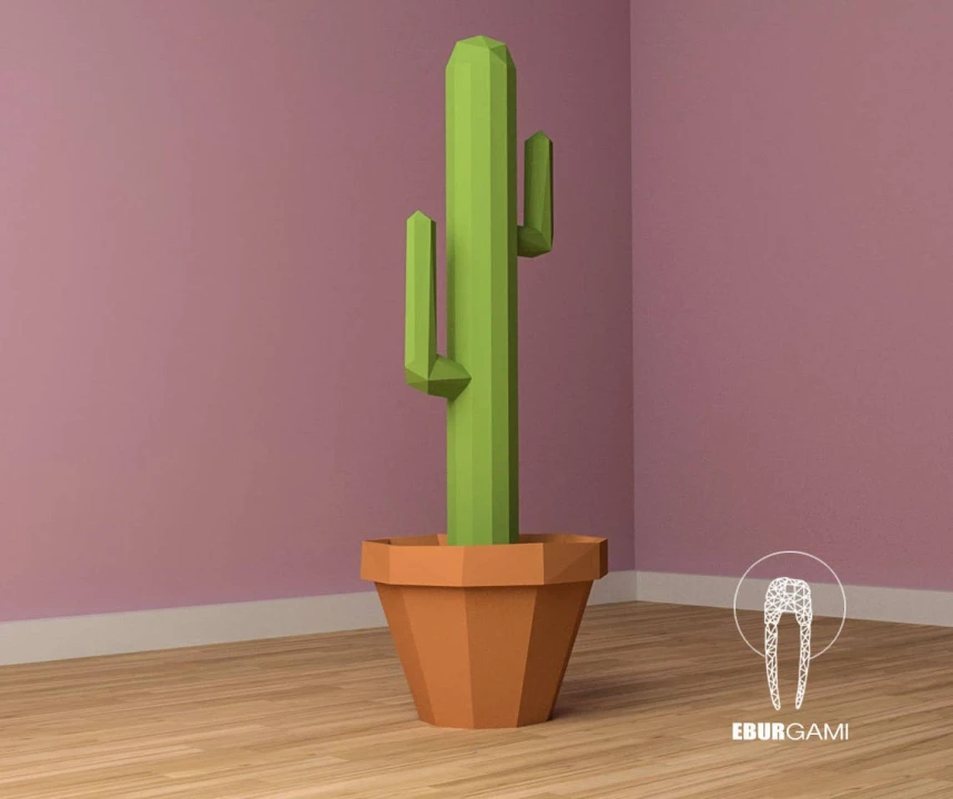 Cactus Papercraft XXL Saguaro 3D, pdf Download, Papercraft pattern, Interior Design, model papercraft, DIY lowpoly, DIY paper sculpture Cactus Papercraft XXL Saguaro 3D, pdf Download, Papercraft pattern, Interior Design, model papercraft, DIY lowpoly, DIY paper sculpture