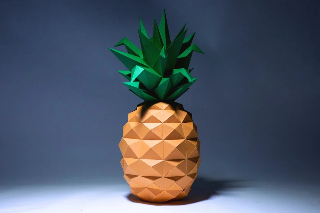 Pineapple Paper Craft, Digital Template, Origami, PDF Download DIY, Low Poly, Trophy, Sculpture, Model, Fruit Pineapple Paper Craft, Digital Template, Origami, PDF Download DIY, Low Poly, Trophy, Sculpture, Model, Fruit